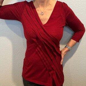 Anthropologie Deletta 3/4-sleeve top